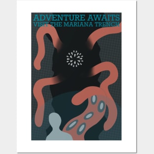 Mariana Trench Travel Poster Posters and Art